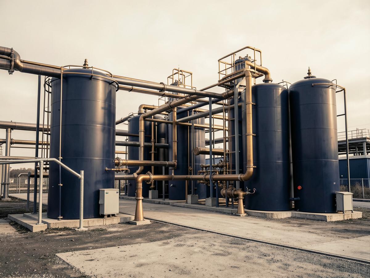 Industrial storage tanks and pipeline infrastructure